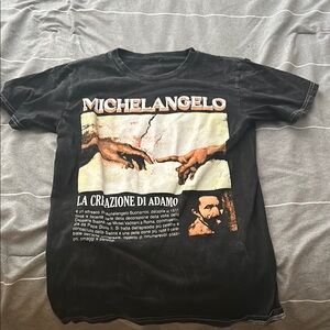 Michelangelo Graphic T-Shirt - Black